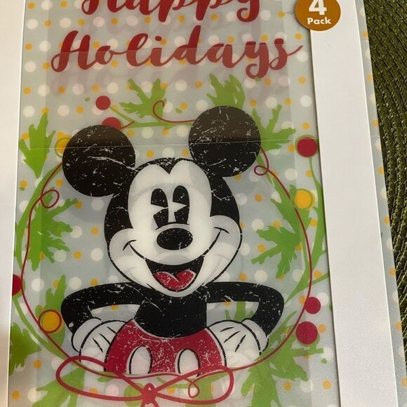 Disney Mickey Mouse Christmas flexible cutting boards set of 4 NWT - Picture 4 of 7